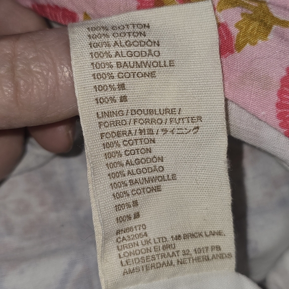 Anthropologie Let Me Be Patchwork Printed Jumpsuit in Multicolor Overalls Size M - Picture 7 of 8